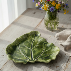 Ceramiczna Patera Liść Rabarbaru